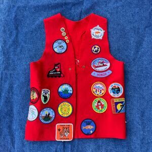 90s Boy Scouts Tiger Cub Scouts felt vest